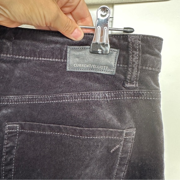 Current/Elliott THE STILETTO SKINNY VELVET PANT - Picture 6 of 11